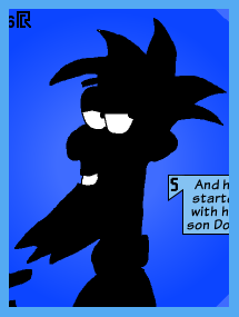 silhouette of cheerful bearded man