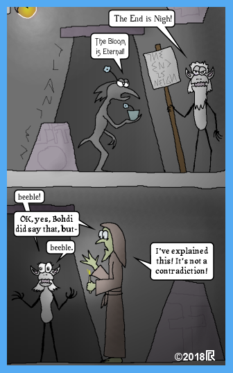 examples of Bloomers, Beeblers, Doomsayers and Candle Monks